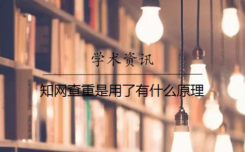知網(wǎng)查重是用了有什么原理