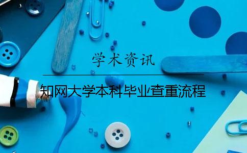 知網(wǎng)大學(xué)本科畢業(yè)查重流程
