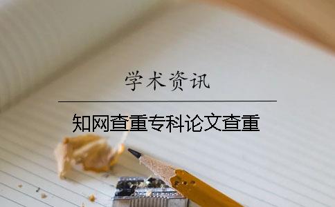 知網(wǎng)查重專科論文查重