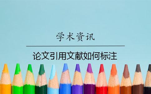 論文引用文獻如何標(biāo)注